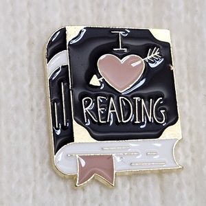 I Love Reading Bookish Enamel Pin